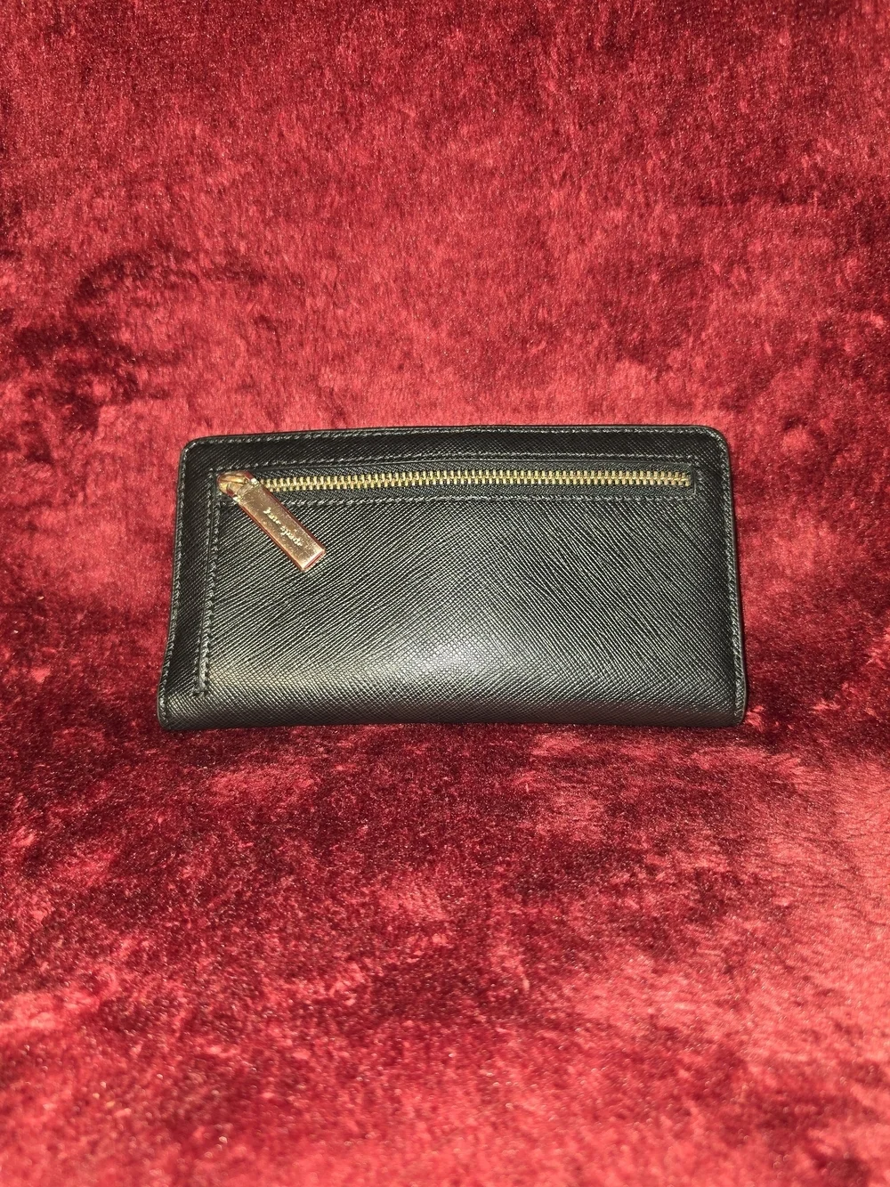 Kate Spade Black Saffiano Snap Wallet